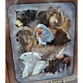 "ALASKA COLLAGE" Rebecca & Karen Latham Luxury Plush Blanket Queen