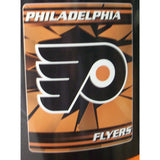 NHL Philadelphia Flyers 50" by 60" Rolled Fleece Blanket Ice Design