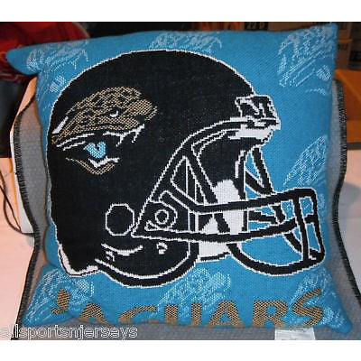 NFL NWT 20x20 JACQUARD PILLOW - JACKSONVILLE JAGUARS - W/NAME