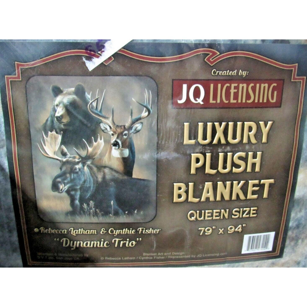 "DYNAMIC TRIO" Rebecca Latham and Cynthie Fisher Luxury Plush Blanket Queen