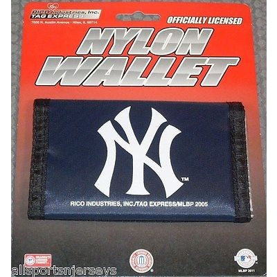 MLB New York Yankees Tri-fold Nylon Wallet with Printed Logo