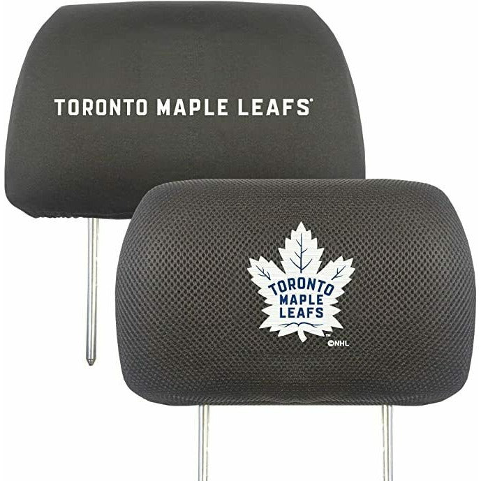 NHL Toronto Maple Leafs Embroidered Logo Headrest Covers Set of 2 by Fanmats
