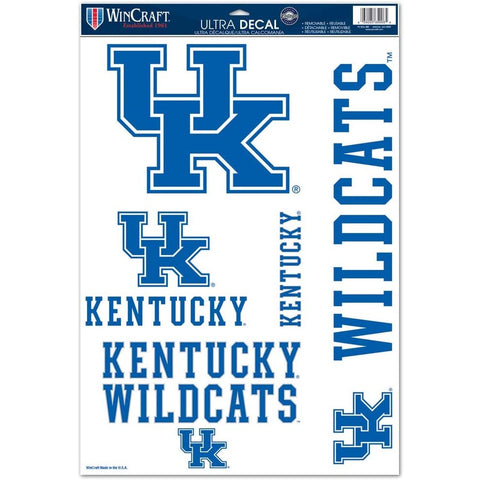 NCAA Kentucky Wildcats 11" x 17" Ultra Decals / Multi-Use Decal 5ct Sheet WINCRAFT
