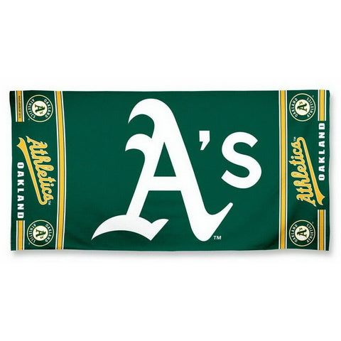 MLB Oakland Athletics Horizontal Logo Beach Towel 30"x60" WinCraft