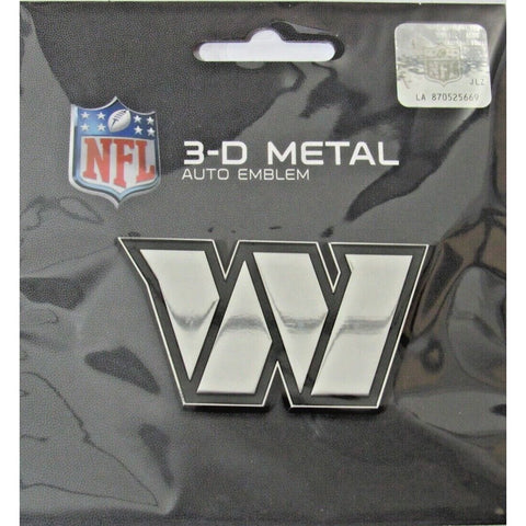 NFL Washington Commanders Chrome Team 3-D Chrome Heavy Metal Emblem by Fanmats