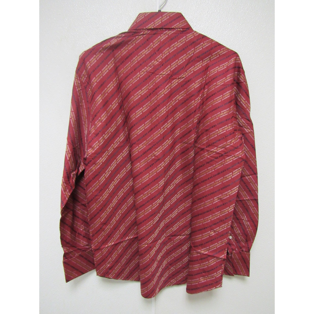 NBA Cleveland Cavaliers Red Button Up Dress Shirt by Headmaster Designer Size L