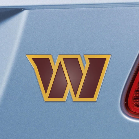 NFL Washington Commanders Color Team 3-D Chrome Heavy Metal Emblem by Fanmats