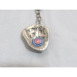 MLB Chrome Glove With Logo in Palm Key Chain Chicago Cubs AMINCO