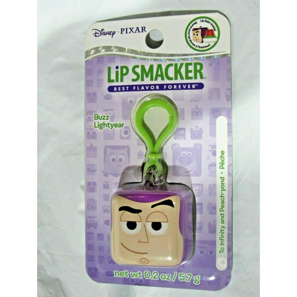 Lip Smacker Disney Pixar Buzz Lightyear Cube Balm Flavor Peach-yond net wt 0.2oz