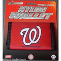 MLB Washington Nationals Tri-fold Nylon Wallet with Printed Logo