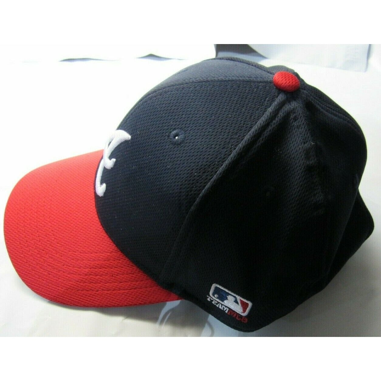 MLB Adult Atlanta Braves Raised Replica Mesh Baseball Cap Hat 350