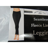Embrace your Love Fleece Lined Seamless Leggings Black Angles L/XL