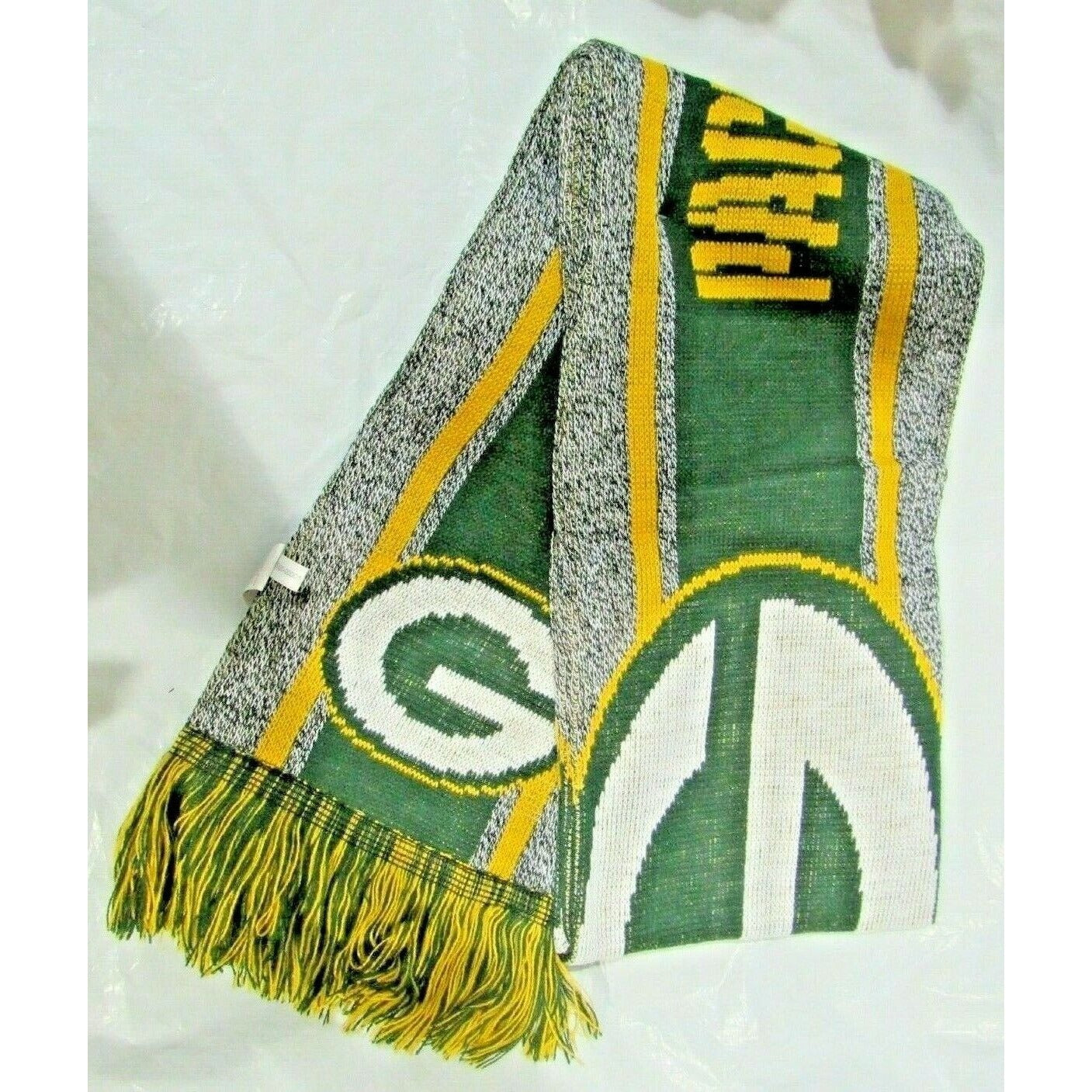 NFL Green Bay Packers 2021 Gray Big Logo Scarf 64" by 7" by FOCO