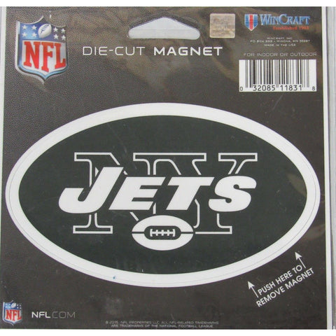 NFL New York Jets Logo 4 inch Auto Magnet by WinCraft