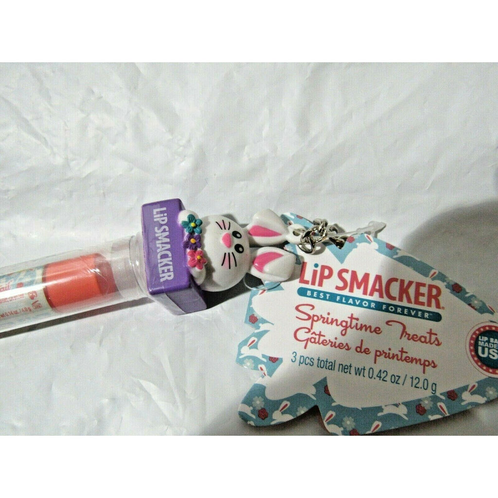 Lip Smacker Bunny Trio Balm Peachy Cottontail Chocolate Grape Jelly net wt.42oz