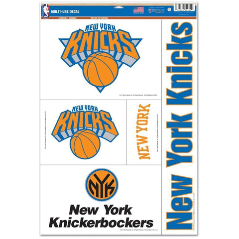 NBA New York Knicks Ultra Decals Set of 5 By WinCraft