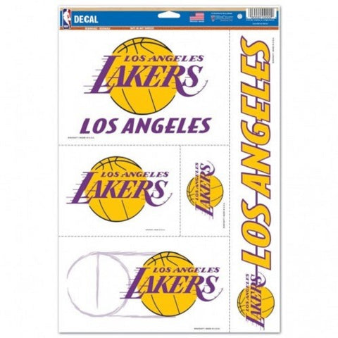 NBA Los Angeles Lakers Ultra Decals Set of 5 By WinCraft