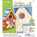 MasterPieces Works of Ahhh... Lovebird Birdhouse Wood Paint Kit 21637