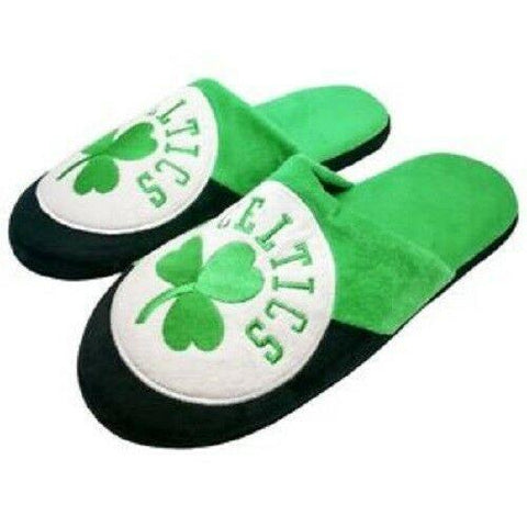 NBA Boston Celtics Colorblock Slide Slippers Size L by Forever Collectibles
