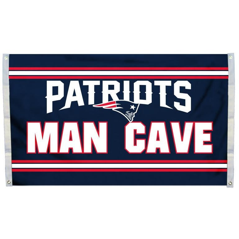 NFL 3' x 5' Team Man Cave Flag New England Patriots