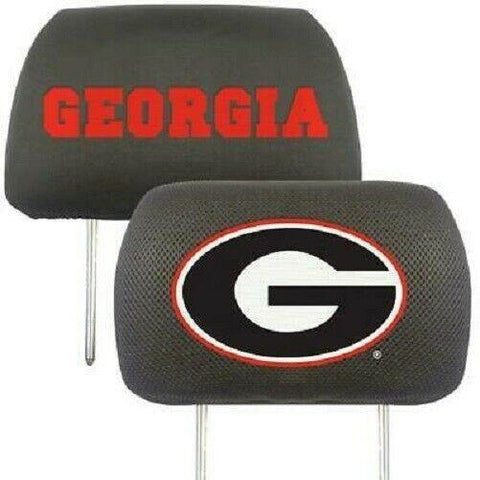 NCAA Georgia Bulldogs Head Rest Cover Double Side Embroidered Pair by Fanmats