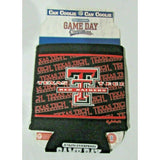 Texas Tech Red Raiders Team Logo on Black Can Coolie by Game Day Outfitters