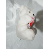 White Valentine's Day Bear Holding Red Heart "I Love You" Plush 6.5" by Genich