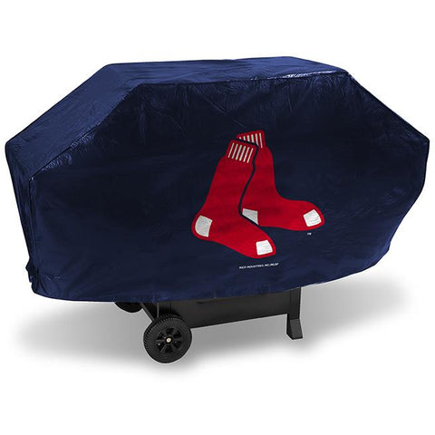 MLB Boston Red Sox 68 Inch Deluxe Vinyl Padded Grill Cover by Rico Industries