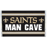 NFL 3' x 5' Team MAN CAVE Flag New Orleans Saints