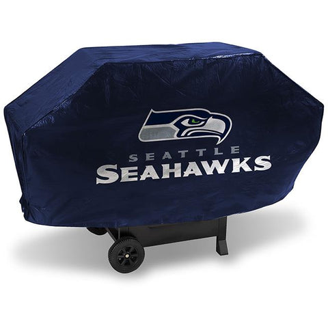 NFL Seattle Seahawks 68 Inch Deluxe Blue Vinyl Padded Grill Cover by Rico Industries