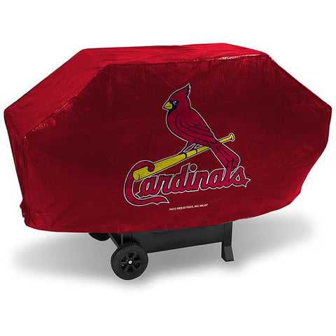 MLB St. Louis Cardinals 68 Inch Deluxe Red Vinyl Padded Grill Cover by Rico Industries