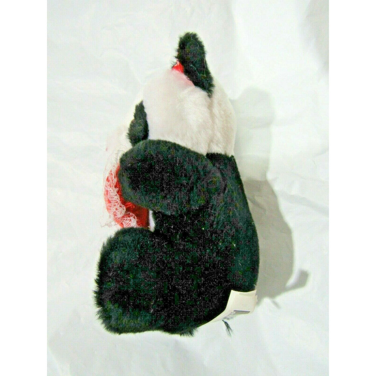 White n Black Valentine's Day Bear Holding Red Heart "I Love You" Plush 6.5" by Genich