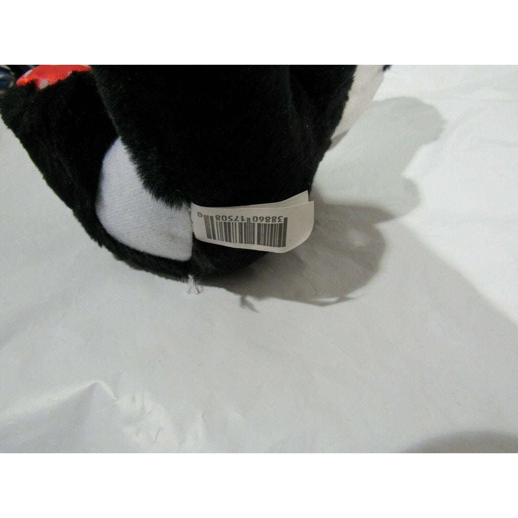 White n Black Valentine's Day Bear Holding Red Heart "I Love You" Plush 6.5" by Genich