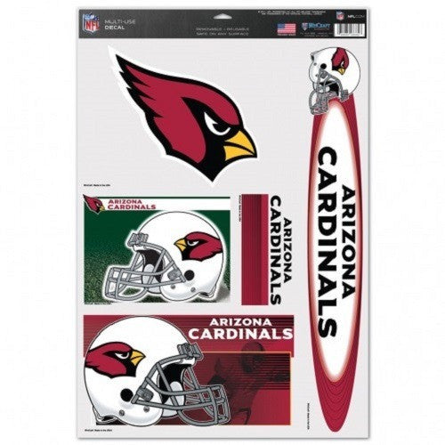 NFL Arizona Cardinals Ultra Decals Set of 5 By WINCRAFT