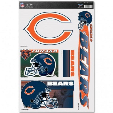 NFL Chicago Bears Ultra Decals Set of 5 By WINCRAFT