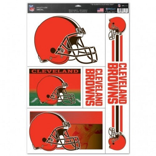 NFL Cleveland Browns Ultra Decals Set of 5 By WINCRAFT