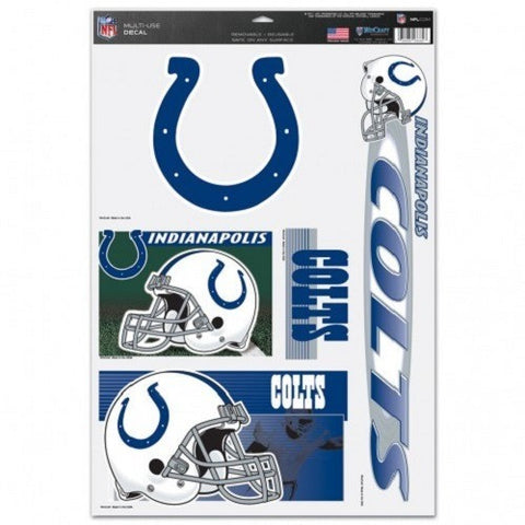 NFL Indianapolis Colts Ultra Decals Set of 5 By WINCRAFT