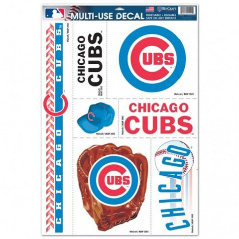 MLB Chicago Cubs Ultra Decals Set of 7 By WinCraft