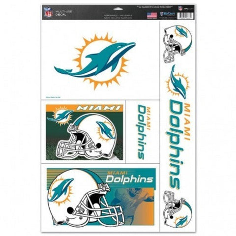 NFL Miami Dolphins Ultra Decals Set of 5 By WINCRAFT