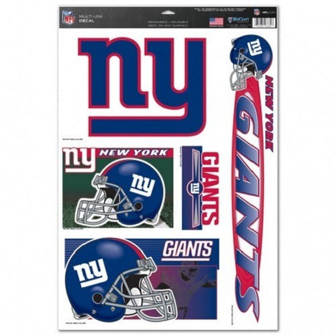 NFL New York Giants Ultra Decals Set of 5 By WINCRAFT