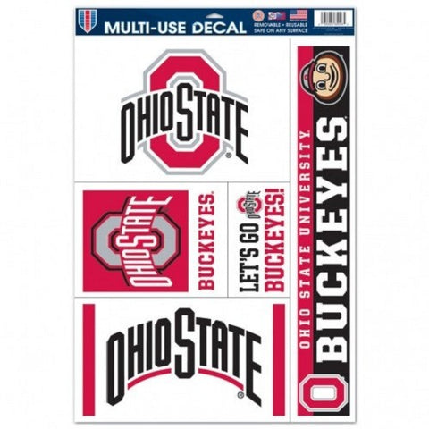 NCAA Ohio State Buckeyes Ultra Decals Set of 5 By WINCRAFT