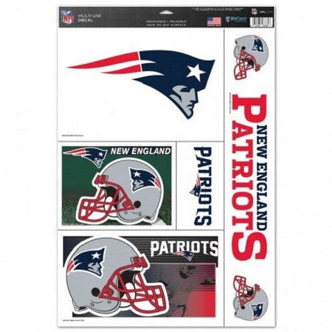 NFL New England Patriots Ultra Decals Set of 5 By WINCRAFT