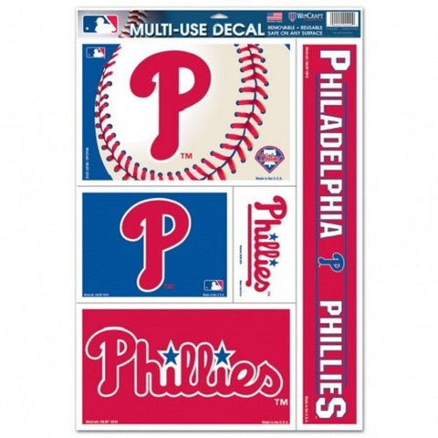 MLB Philadelphia Phillies Ultra Decals Set of 5 By WinCraft
