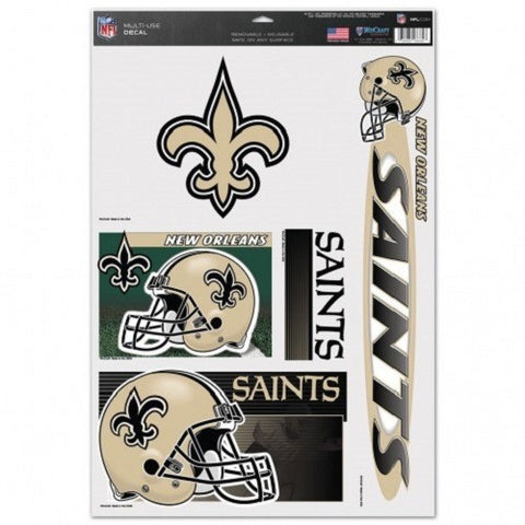 NFL New Orleans Saints Ultra Decals Set of 5 By WINCRAFT