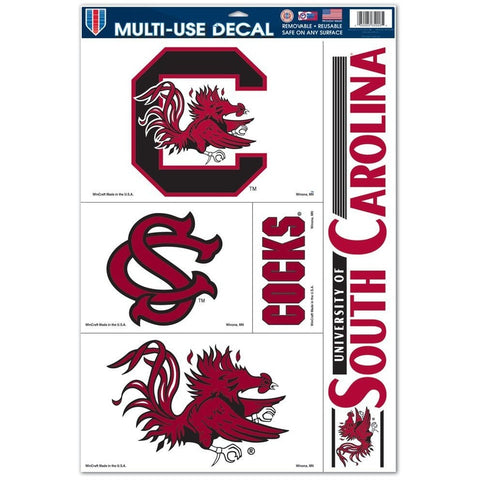 NCAA South Carolina Gamecocks Ultra Decals Set of 5 By WINCRAFT