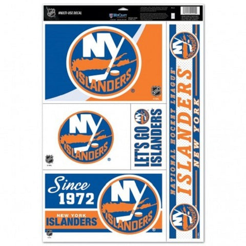 NHL New York Islanders Ultra Decals Set of 5 By WINCRAFT Since
