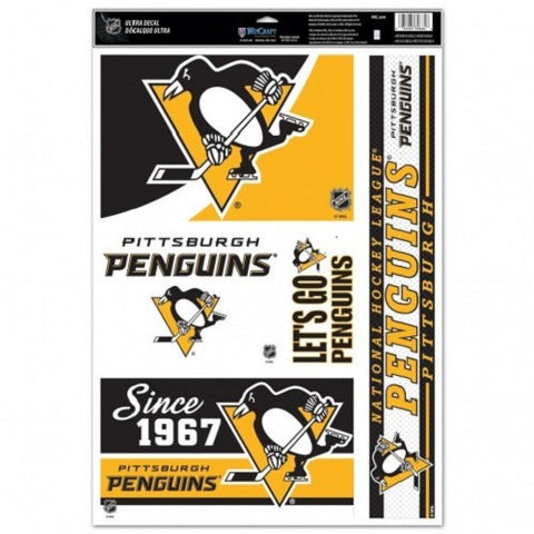 NHL Pittsburgh Penguins Ultra Decals Set of 5 By WINCRAFT Since