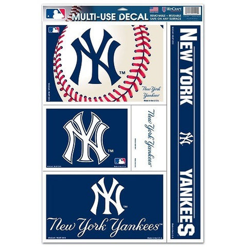 MLB New York Yankees Ultra Decals Set of 5 By WinCraft On Top