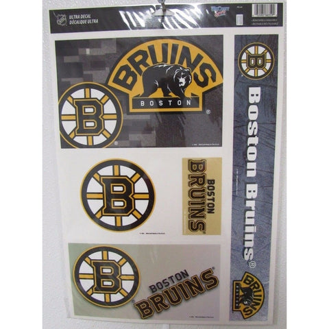 NHL Boston Bruins Ultra Decals Set of 5 By WINCRAFT Black Side