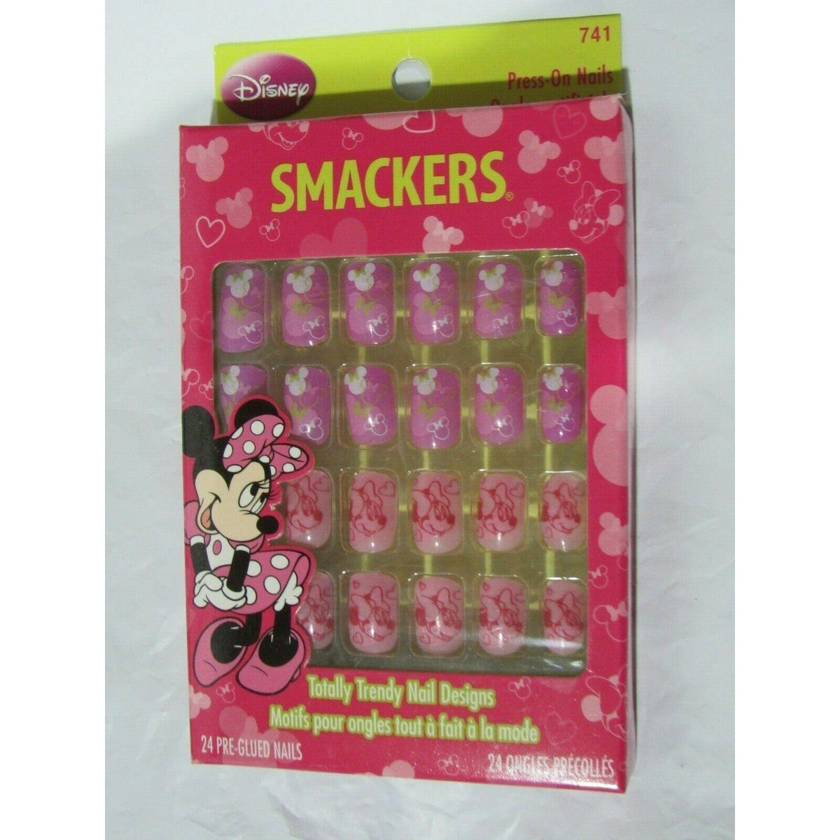 Lip Smackers Disney Press-On Nails Minnie Mouse 24 CT